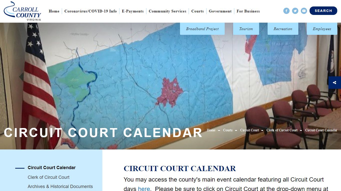 Circuit Court Calendar - Carroll County, Virginia